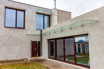 Стеклянные козырьки